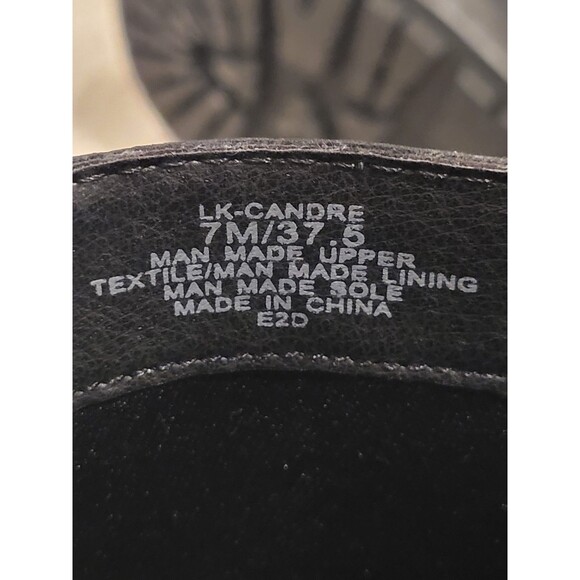 NWOB Lucky Brand  Candre BOOTS Moto  Buckle black Women's 7 EU 37.5 MSRP $169 - Picture 8 of 10